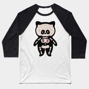 gato blanco y negro Baseball T-Shirt